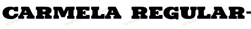 carmela regular字体转换